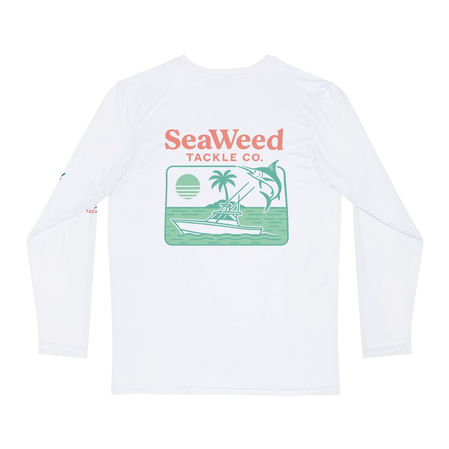 Marlin Mornings - Long Sleeve Fishing Shirt - SeaWeed Tackle Co, Outdoor Apparel, Gift for Fishermen, Summer Style, Beach Wear