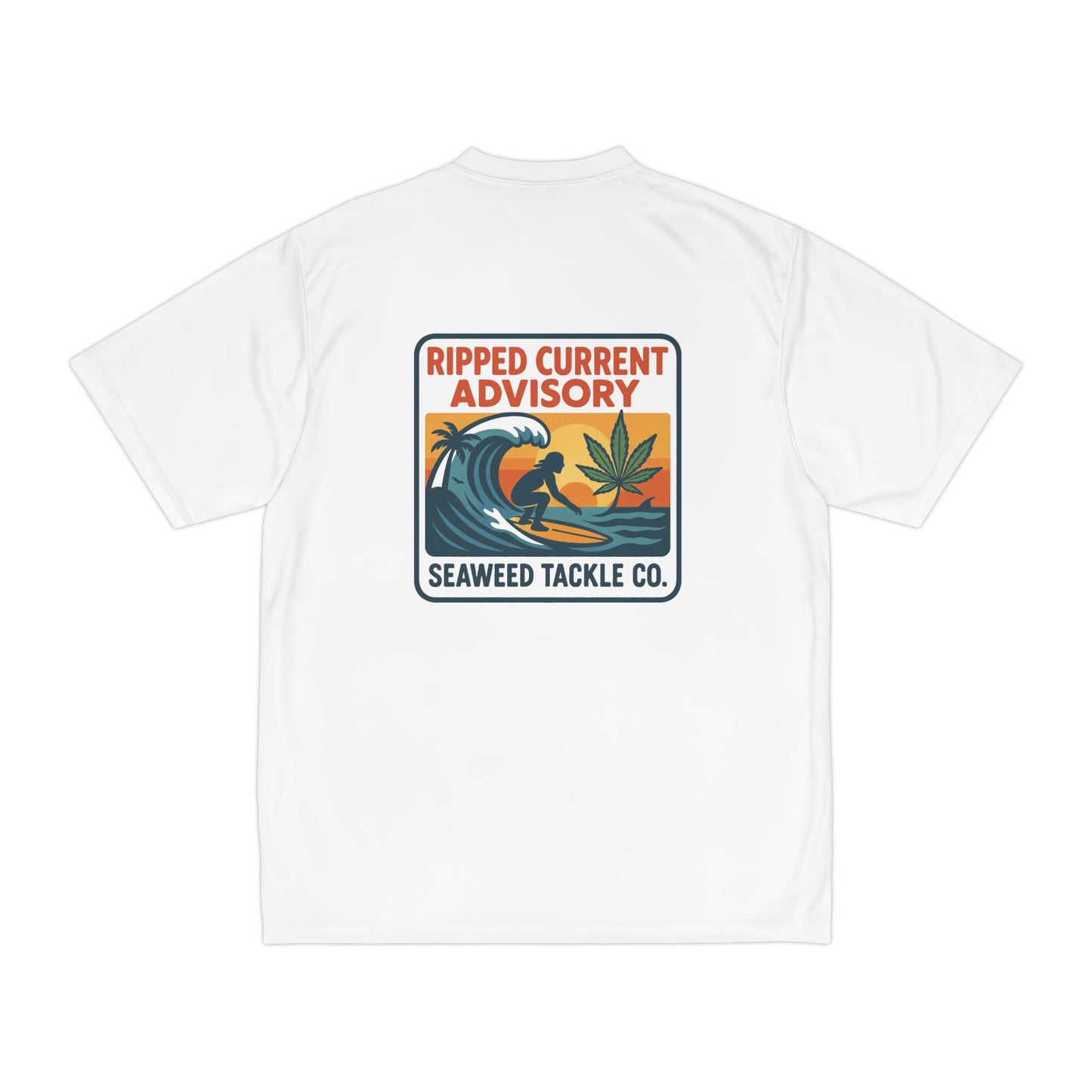 Ripped Current Advisory Men's Performance T-Shirt - Ideal for Surfing and Beach Adventures