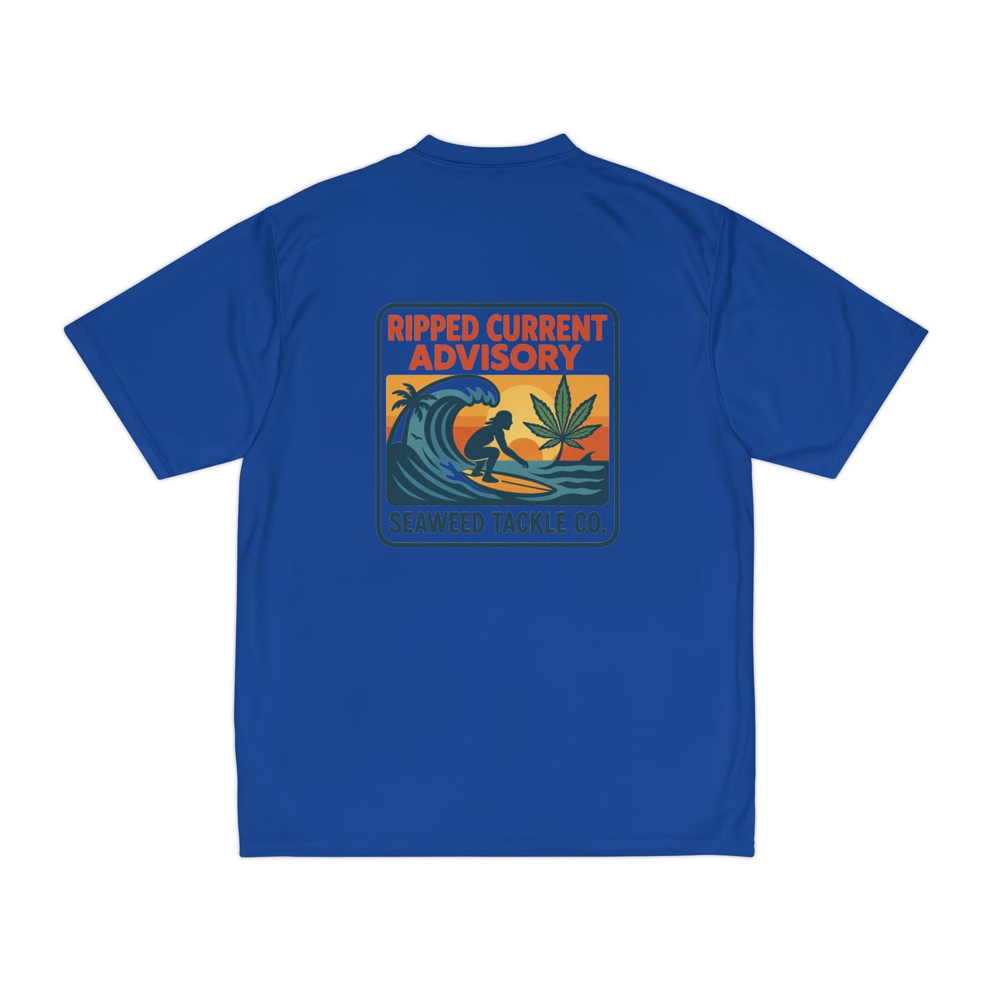 Ripped Current Advisory Men's Performance T-Shirt - Ideal for Surfing and Beach Adventures