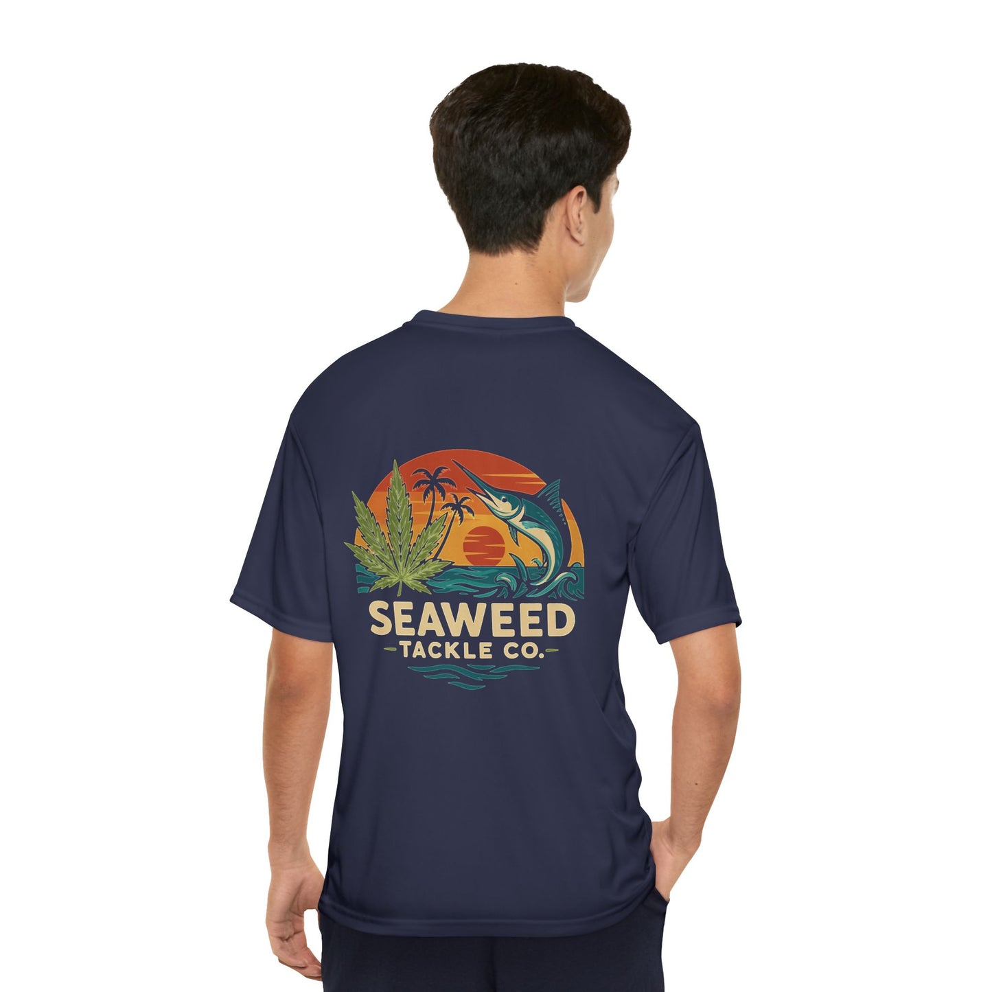 Fishing Performance T-Shirt - Marlin Madness Design