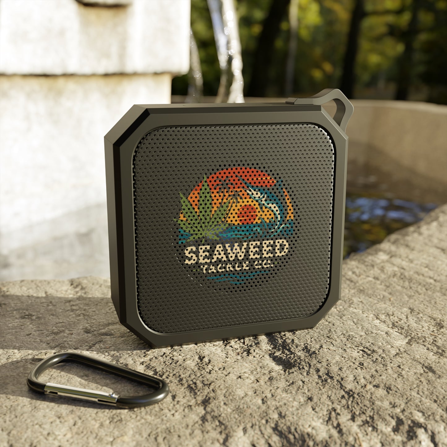 Outdoor Bluetooth Speaker, Portable Music Device for Adventures, Beach Parties, Camping Gear, Seaweed Tackle Co.