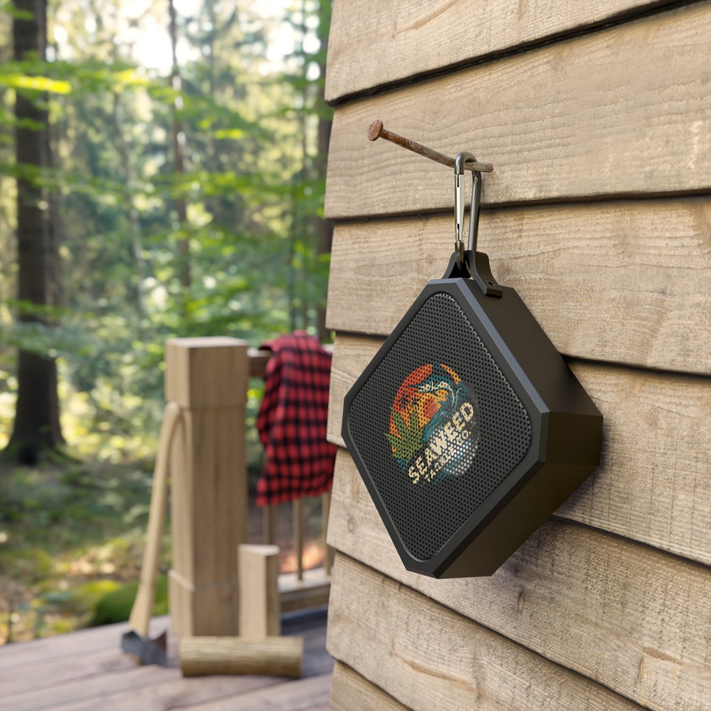 Outdoor Bluetooth Speaker, Portable Music Device for Adventures, Beach Parties, Camping Gear, Seaweed Tackle Co.