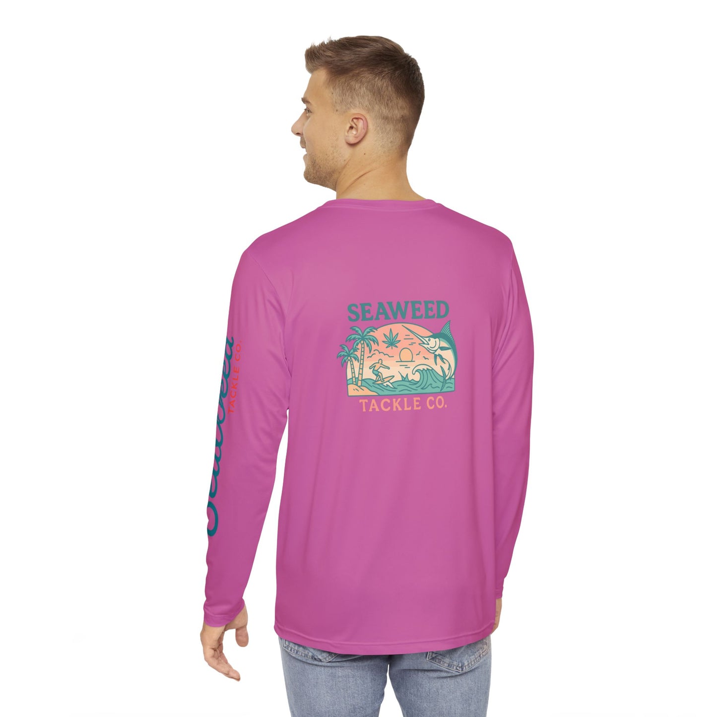Seaweed Tackle Co. Men's Long Sleeve Shirt, Beachwear, Outdoor Adventure, Summer Vibes, Fishing Shirt, Casual Style