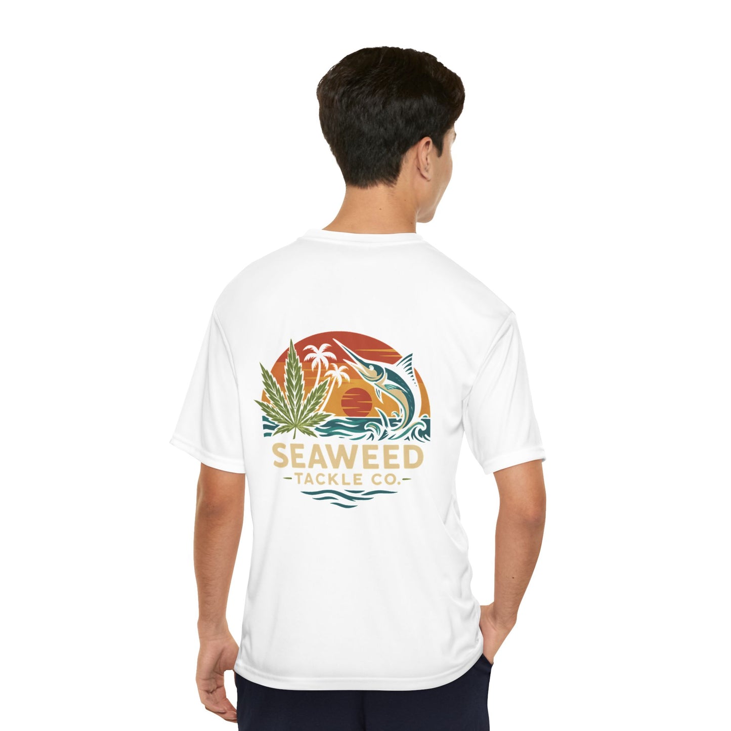 Fishing Performance T-Shirt - Marlin Madness Design