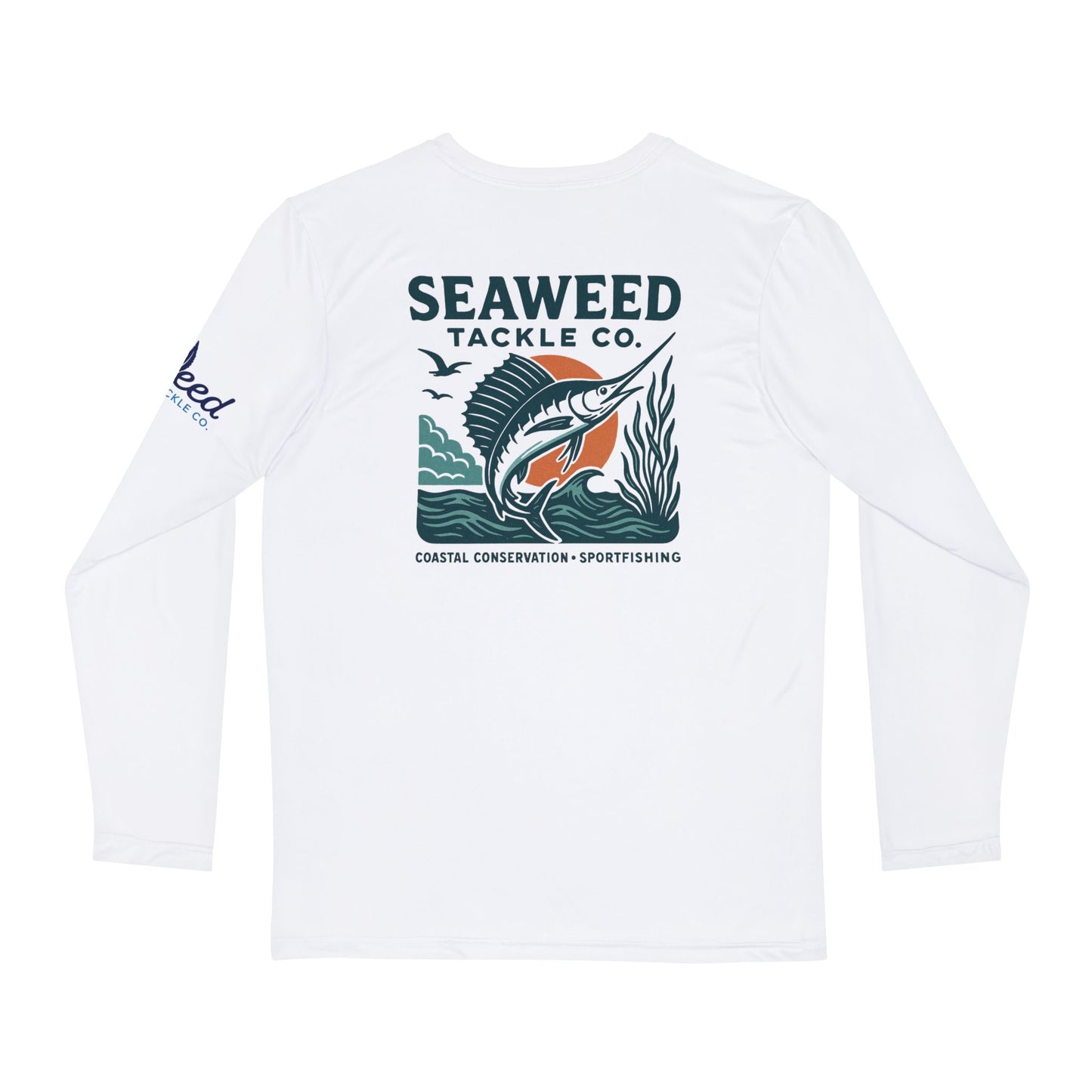 Sailfish and SeaWeed - Long Sleeve Fishing Shirt - 'High Times and High Tides', Outdoor Apparel, Gift for Fishermen, Summer Style, Beach Wear