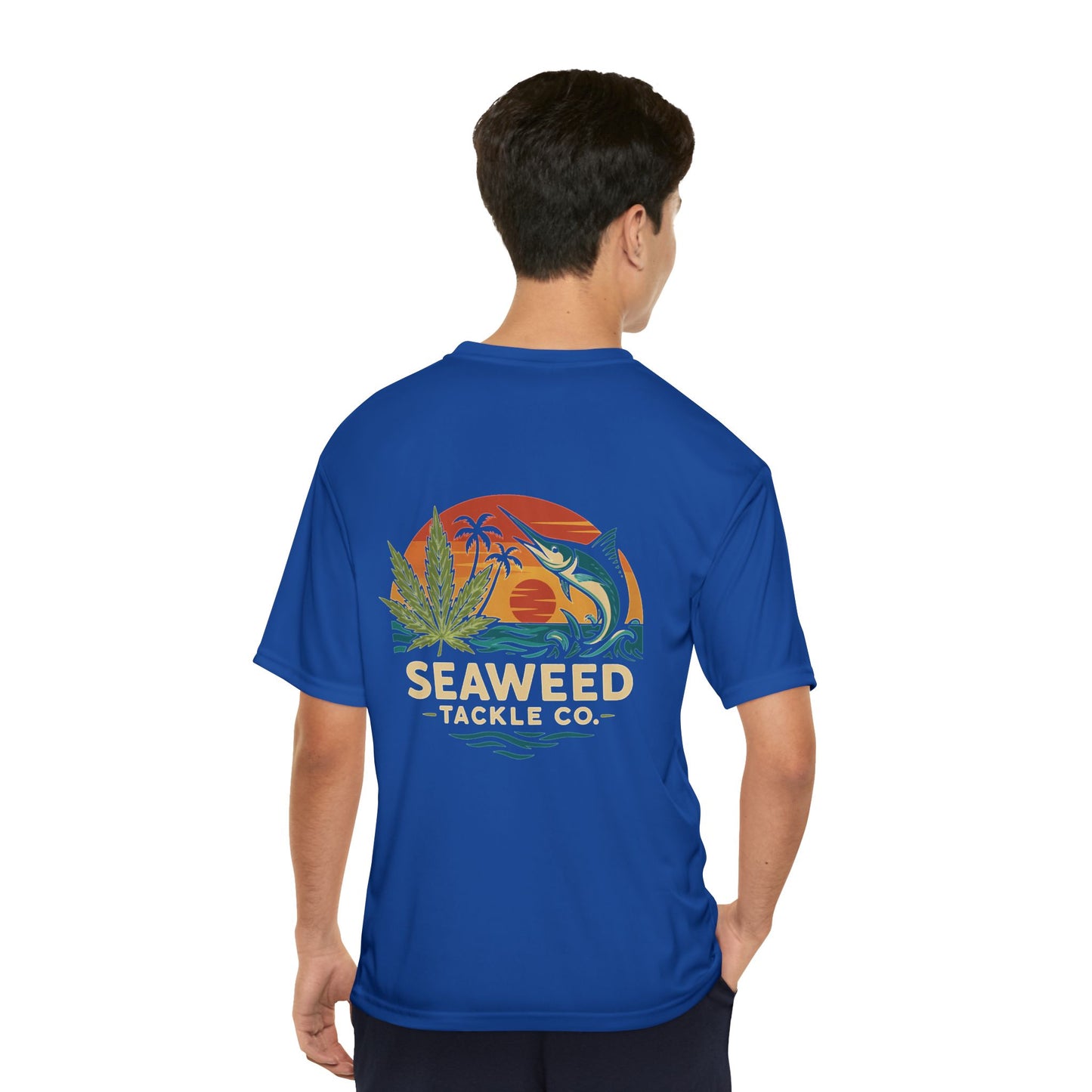 Fishing Performance T-Shirt - Marlin Madness Design