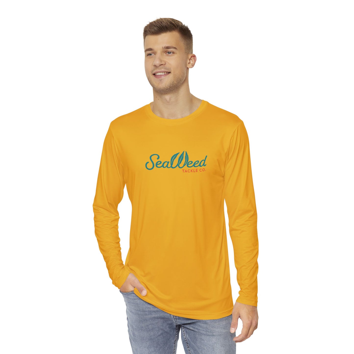 Retired to the Ocean - Long Sleeve Fishing Shirt - SeaWeed, Outdoor Apparel, Gift for Fishermen, Summer Style, Beach Wear