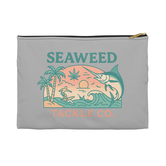 Fish Whistle Stash, Seaweed Tackle Co. Makeup Bag, Beachy Travel Organizer, Summer Vibes Clutch, Surfing Essentials Case