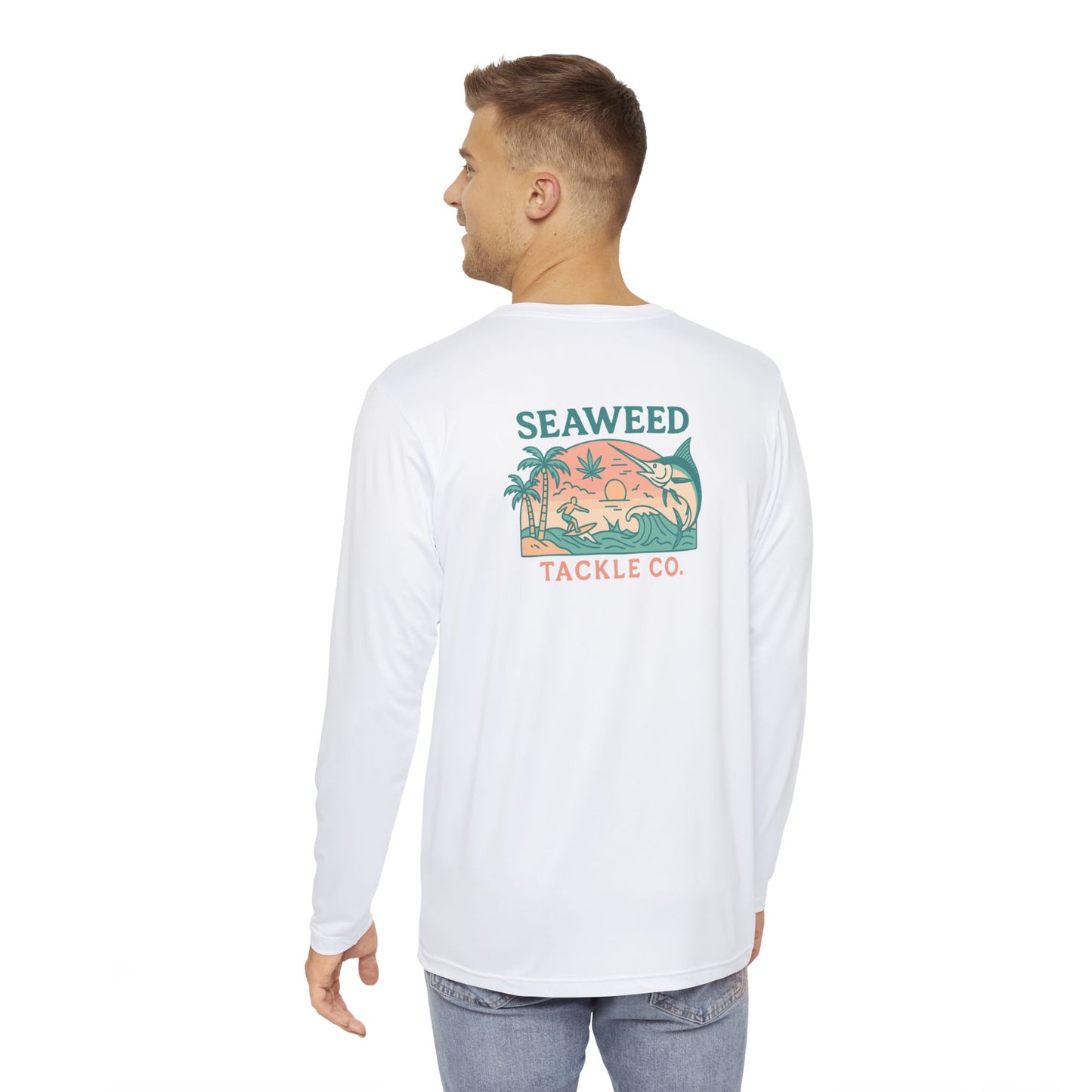 Oceans Calling - Long Sleeve Fishing Shirt - SeaWeed, Outdoor Apparel, Gift for Fishermen, Summer Style, Beach Wear