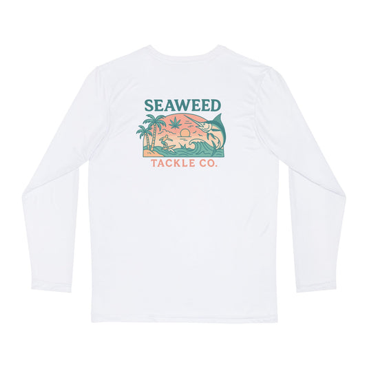 Oceans Calling - Long Sleeve Fishing Shirt - SeaWeed, Outdoor Apparel, Gift for Fishermen, Summer Style, Beach Wear