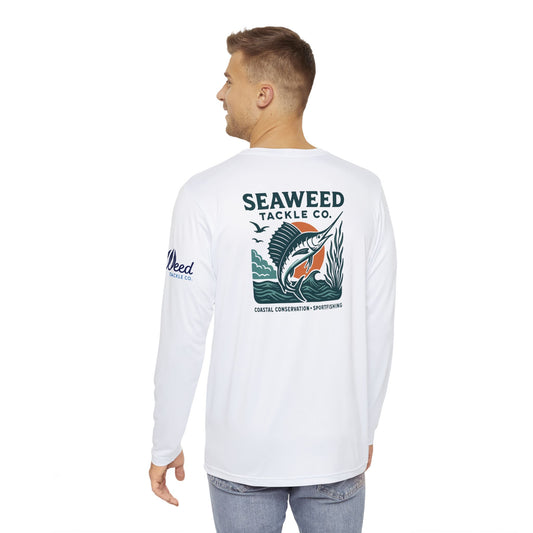Sailfish and SeaWeed - Long Sleeve Fishing Shirt - 'High Times and High Tides', Outdoor Apparel, Gift for Fishermen, Summer Style, Beach Wear